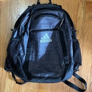 Adidas Charcoal and Black Backpack